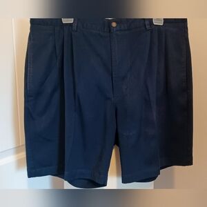 Aureus Men's Navy Blue Pleated Front Shorts Sz 38 #0194